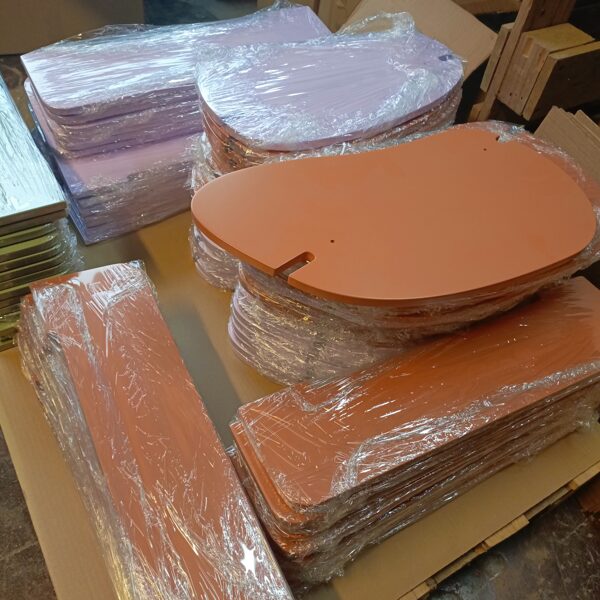 Painted mdf parts